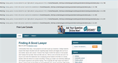 Desktop Screenshot of freelaw.ca